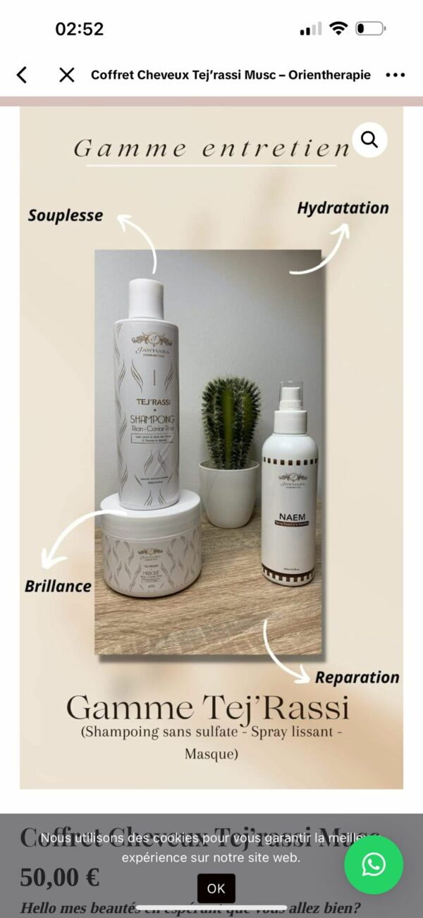 Coffret Cheveux Tej’rassi Musc